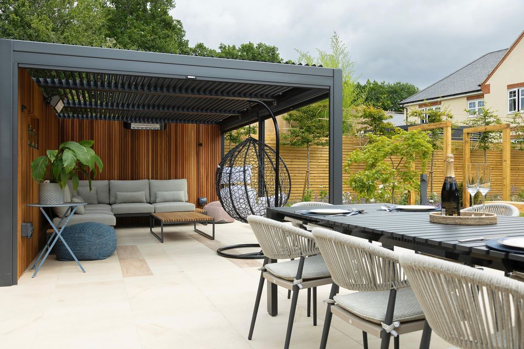 Terasová pergola – žijte zdravěji pod otevřeným nebem – fotografie 1