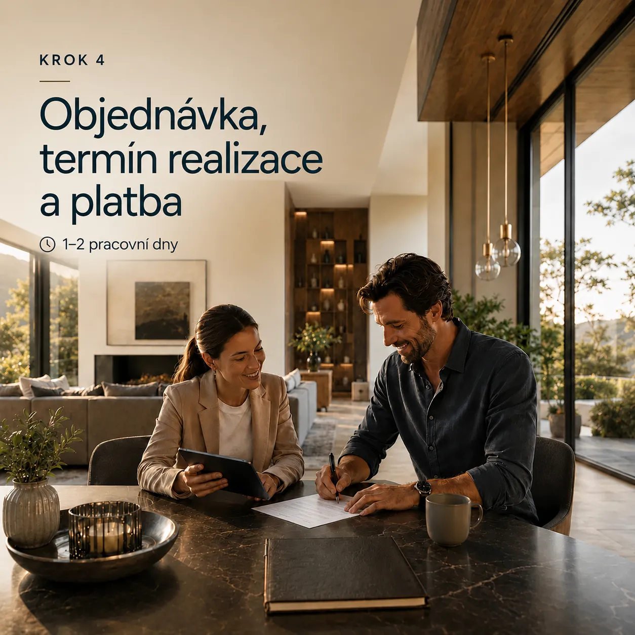 Krok 4: Objednávka, termín realizace a platba